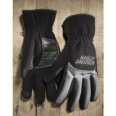 ハーレーダビッドソン ★ Harley Davidson グローブ Men's Fleece and Nylon Full-Finger Gloves (サイズ S)