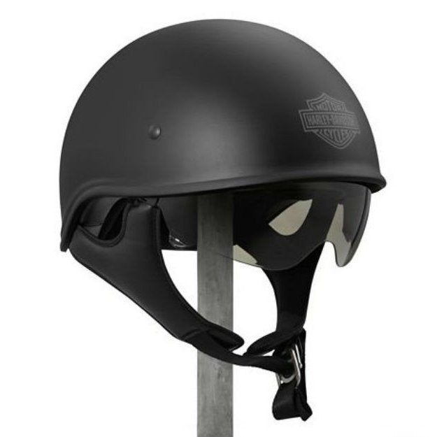 ハーレーダビッドソン　Harley Davidson USAハーフヘルメット Men's Curbside Sun Shield X06 Half  Helmet マットブラック（98240-18vx）