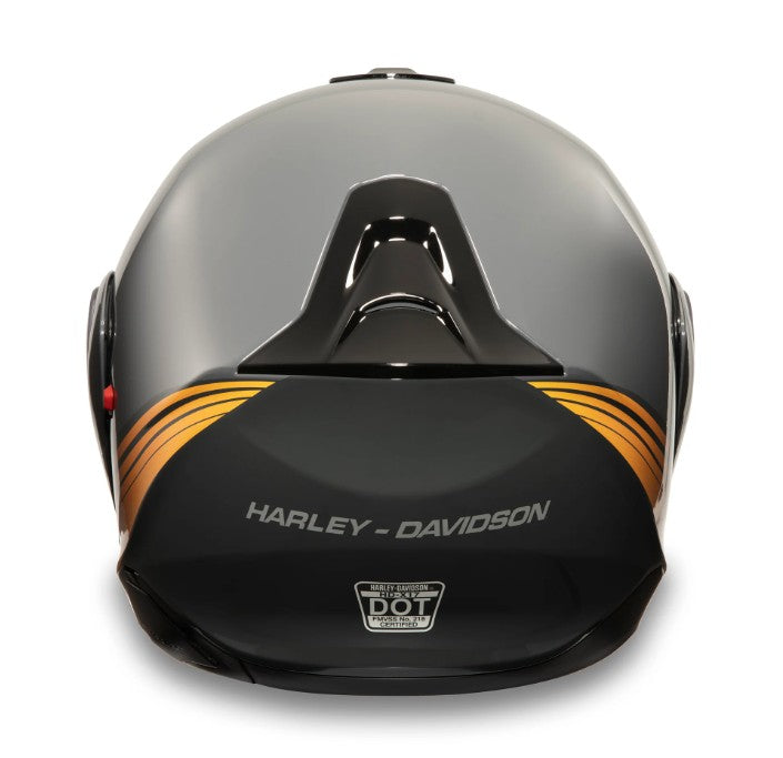 ハーレーダビッドソン Harley Davidson USAヘルメット H-D Evo X17 Sunshield Modular Helmet  グレイ/オレンジ (98116-24vx)