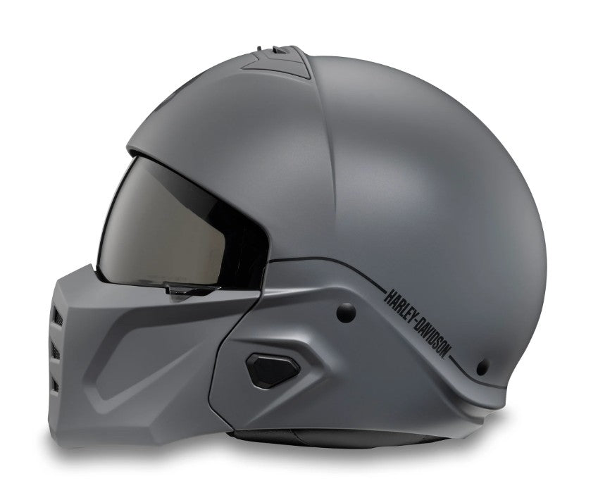 ハーレーダビッドソン　Harley Davidson USAジェットヘルメット Pilot II 2-in-1 Helmet マットガンシップグレイ (98119-24vx)