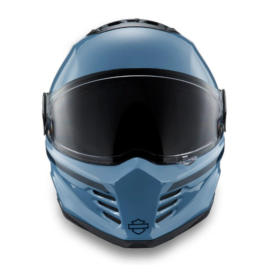 ハーレーダビッドソン Harley Davidson ヘルメット Division X15 Sunshield Full Face Helmet - グロスブルーストーン (97123-24vx)