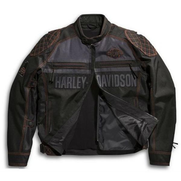 ハーレーダビッドソン　Harley Davidson メンズ　ジャケット ★ Men's Tailgater Textile & Mesh Jacket （サイズ　L）