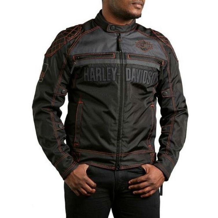 ハーレーダビッドソン　Harley Davidson メンズ　ジャケット ★ Men's Tailgater Textile & Mesh Jacket （サイズ　L）