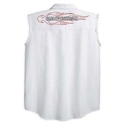 ハーレーダビッドソン　★6304 Harley Davidson メンズ　シャツ Harley-Davidson Men's Sleeveless Flames Blowout （サイズ　L）