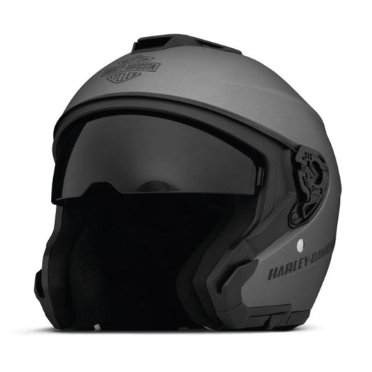 ハーレーダビッドソン　Harley Davidson USAジェットヘルメット Maywood II Sun Shield H33 3/4 Helmet　マットブラックシルバー（98160-22vx）