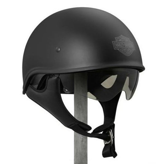 ハーレーダビッドソン　Harley Davidson USAハーフヘルメット  Men's Curbside Sun Shield X06 Half Helmet マットブラック（98240-18vx）